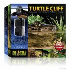 EXO TERRA Dekofigur, EX Turtle Cliff Medium Mit Filter PT3610, Kunststoff, Braun -Günstiges Tierbedarf Geschäft unnamed file 15156