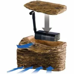 EXO TERRA Dekofigur, EX Turtle Cliff Medium Mit Filter PT3610, Kunststoff, Braun -Günstiges Tierbedarf Geschäft unnamed file 15157