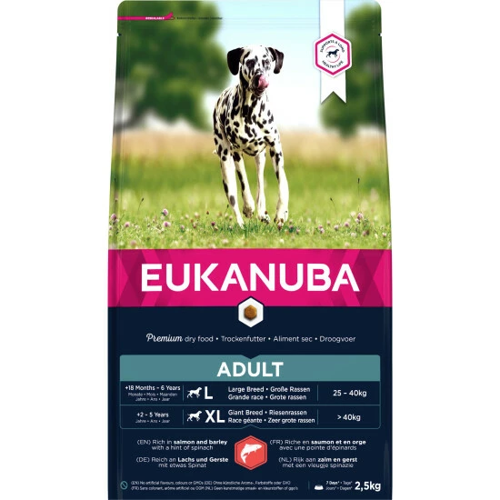 EUKANUBA Hundetrockenfutter, 1 Stück, Je 2,5 Kg, Lachs 3 EUKANUBA Hundetrockenfutter, 1 Stück, Je 2,5 Kg, Lachs