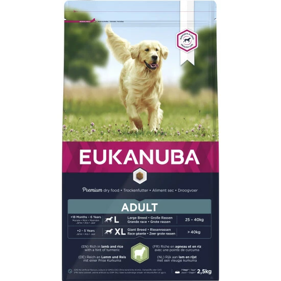 EUKANUBA Hundetrockenfutter, 1 Stück, Je 2,5 Kg, Lamm 3 EUKANUBA Hundetrockenfutter, 1 Stück, Je 2,5 Kg, Lamm