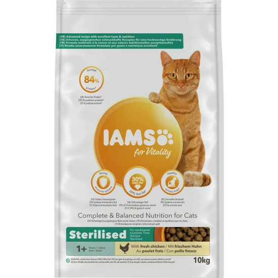 IAMS Katzentrockenfutter, 10 Kg, Huhn 3 IAMS Katzentrockenfutter, 10 Kg, Huhn
