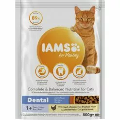 IAMS Katzentrockenfutter, 0,8 Kg, Huhn