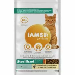 IAMS Katzentrockenfutter, 1,5 Kg, Huhn