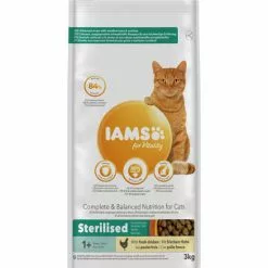 IAMS Katzentrockenfutter, 3 Kg, Huhn