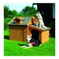 PROMADINO Hundehütte, BxH: 69 X 78 Cm, Honigbraun