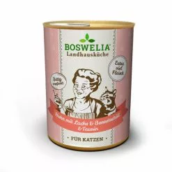 BOSWELIA Katzen-Nassfutter »Landhausküche«, 6 Stück, Je 400, Huhn/Lachs