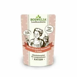 BOSWELIA Katzen-Nassfutter »Landhausküche«, 12 Stück, Je 100, Huhn/Lachs
