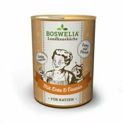 BOSWELIA Katzen-Nassfutter »Landhausküche«, 6 Stück, Je 400, Ente