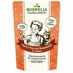 BOSWELIA Katzen-Nassfutter »Landhausküche«, 12 Stück, Je 100, Rind/Herz