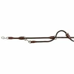 TRIXIE Hundeleine, Active, L–XL: 2,00 M/ø 13 Mm, Leder, Braun
