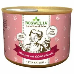 BOSWELIA Katzen-Nassfutter »Landhausküche«, 6 Stück, Je 200, Rind