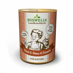 BOSWELIA Katzen-Nassfutter »Landhausküche«, 6 Stück, Je 400, Rind/Herz