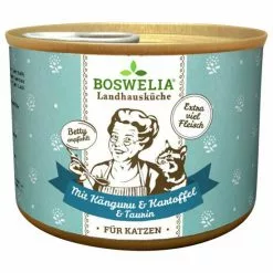 BOSWELIA Katzen-Nassfutter »Landhausküche«, 6 Stück, Je 200, Känguru/Kartoffel