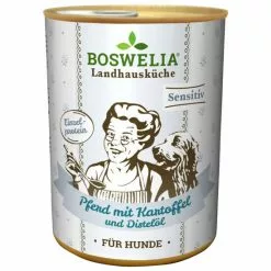 BOSWELIA Hunde-Nassfutter »Landhausküche«, 6 Stück, Je 400, Ross