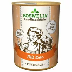 BOSWELIA Hunde-Nassfutter »Landhausküche«, 6 Stück, Je 400, Ente