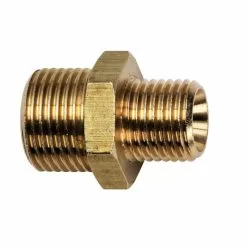 METABO Reduzier-Doppelnippel, Messingfarben