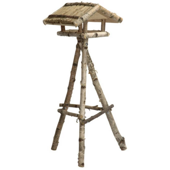 DOBAR Vogelhaus, Birkenholz, Natur 3 DOBAR Vogelhaus, Birkenholz, Natur