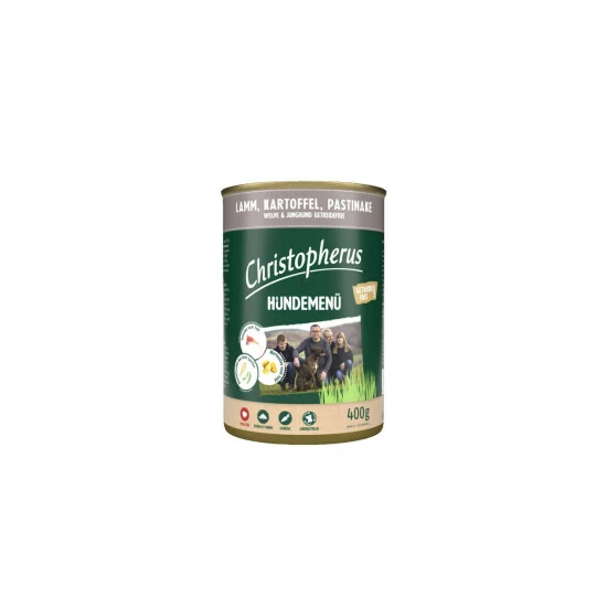 Hunde-Nassfutter »Christopherus Hund Hundemenü«, 6 Stück, Je 400 G 3 Hunde-Nassfutter »Christopherus Hund Hundemenü«, 6 Stück, Je 400 G