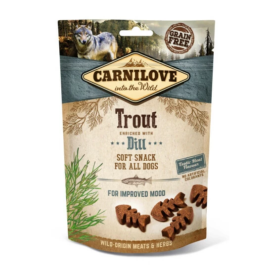 Carnilove Hundesnack »Soft Snacks For All Dogs«, Mit Forelle Und Dill, 200g 3 Carnilove Hundesnack »Soft Snacks For All Dogs«, Mit Forelle Und Dill, 200g