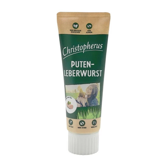 CHRISTOPHERUS Hundesnack »Putenleberwurst«, Die Zarte Delikatesse Aus Der 75 G Tube 3 CHRISTOPHERUS Hundesnack »Putenleberwurst«, Die Zarte Delikatesse Aus Der 75 G Tube