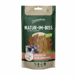 CHRISTOPHERUS Hundesnack »Natur-Im-Biss«, SeeLachs Im Hähnchenmantel, 70g
