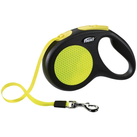 Flexi Hundeleine, New Neon, 5 M, Kunststoff | Metall, Schwarz | Neongelb 4 Flexi Hundeleine, New Neon, 5 M, Kunststoff | Metall, Schwarz | Neongelb – Bild 2