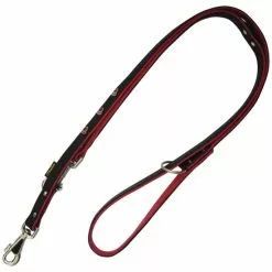 Hundeleine »Modern Art«, Größe: 200 Cm, Rindsleder, Schwarz