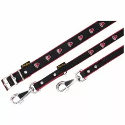 Hundeleine »Modern Art«, Größe: 200 Cm, Rindsleder, Schwarz -Günstiges Tierbedarf Geschäft unnamed file 15915