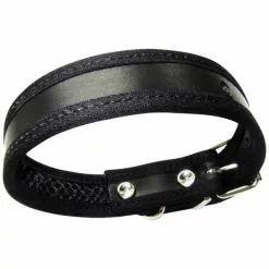 Hundehalsband, Größe: 50 Cm, Rindsleder, Schwarz -Günstiges Tierbedarf Geschäft unnamed file 15993