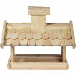 DOBAR Vogelfutterhaus, Für Vögel, Kiefernholz/Kunststoff, Natur/Holzfarben -Günstiges Tierbedarf Geschäft unnamed file 16056