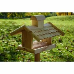 DOBAR Vogelfutterhaus, Für Vögel, Kiefernholz/Kunststoff, Natur/Holzfarben -Günstiges Tierbedarf Geschäft unnamed file 16057