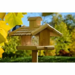 DOBAR Vogelfutterhaus, Für Vögel, Kiefernholz/Kunststoff, Natur/Holzfarben -Günstiges Tierbedarf Geschäft unnamed file 16058