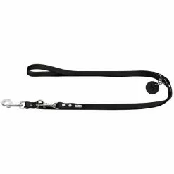 HUNTER Hundeleine, Verstellbar, 1,3/200 Cm, Leder, Schwarz