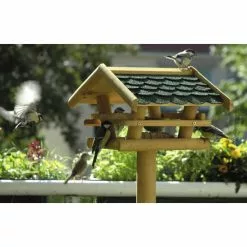 DOBAR Vogelhaus, Für Wildvögel, Kiefernholz/Bitumen, Natur -Günstiges Tierbedarf Geschäft unnamed file 16071