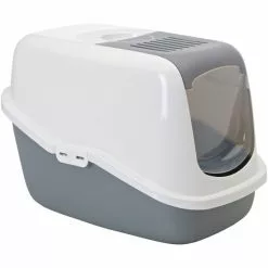 Katzentoilette, Für Katzen, Kunststoff, Grauweiß -Günstiges Tierbedarf Geschäft unnamed file 16104