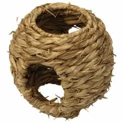 HUGRO Spielzeug, Nagernest, Strohnest, Natur, Gr. L, Für Nager