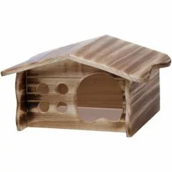 HUGRO Spielzeug, Tiroler Hütte, Natur, Gr. S, Für Nager