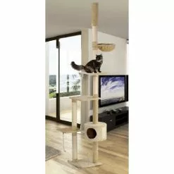 ROHRSCHNEIDER Kratzbaum »Lucy«, Für Katzen, Holzwerkstoff, Beige