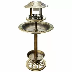 GARDEN PLEASURE Vogeltränke, Kunststoff, Bronzefarben