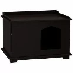 PawHut Katzentoilette, Mitteldichte Faserplatte (MDF), BxHxL: 54 X 53 X 74 Cm