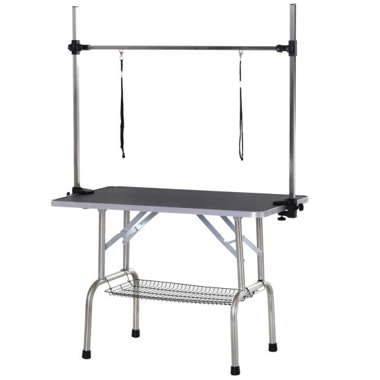 PawHut Trimmtisch, Schwarz/weiss, BxHxL: 170 X 107 X 107 Cm 3 PawHut Trimmtisch, Schwarz/weiss, BxHxL: 170 X 107 X 107 Cm