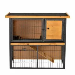 PawHut Hasenkäfig, BxHxT: 45 X 81 X 89,5 Cm, Tannenholz