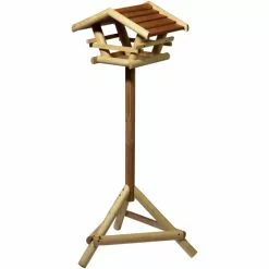 DOBAR Vogelfutterhaus, Holz, Braun, Für Wildvögel