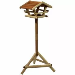 DOBAR Vogelfutterhaus, Holz, Braun, Für Wildvögel 12 DOBAR Vogelfutterhaus, Holz, Braun, Für Wildvögel -Günstiges Tierbedarf Geschäft unnamed file 16293