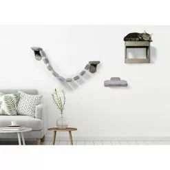 DOBAR Katzenmöbel-Set, BxHxL: 35 X 30 X 30 Cm, Braun -Günstiges Tierbedarf Geschäft unnamed file 16305