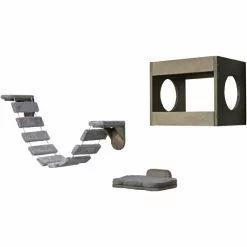 DOBAR Katzenmöbel-Set, BxHxL: 35 X 30 X 30 Cm, Braun -Günstiges Tierbedarf Geschäft unnamed file 16308