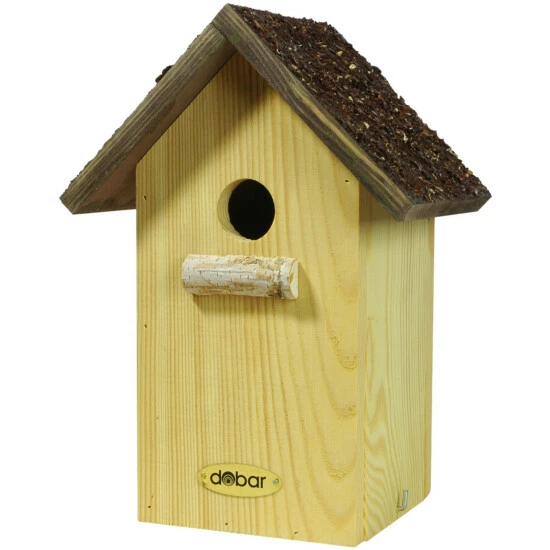 DOBAR Nistkasten, BxHxT: 19,5 X 27 X 14,5 Cm, Holz, Flachdach 3 DOBAR Nistkasten, BxHxT: 19,5 X 27 X 14,5 Cm, Holz, Flachdach