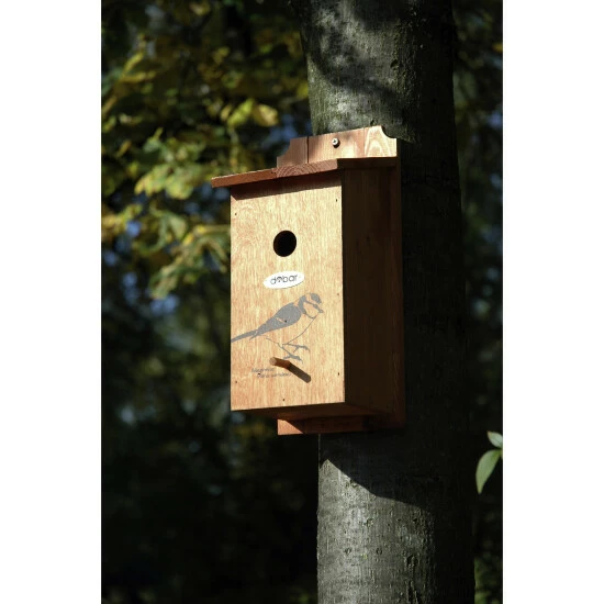 DOBAR Nistkasten, BxHxL: 16 X 32 X 16 Cm, Holz, Braun 4 DOBAR Nistkasten, BxHxL: 16 X 32 X 16 Cm, Holz, Braun – Bild 2