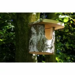 DOBAR Halbhöhlen-Nistkasten, BxHxL: 23 X 25 X 16 Cm, Holz, Weiß -Günstiges Tierbedarf Geschäft unnamed file 16334