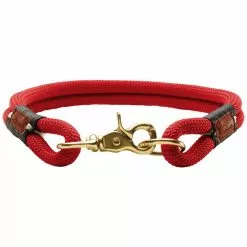 HUNTER Halsband, Oss, M-L, Nylon, Rot